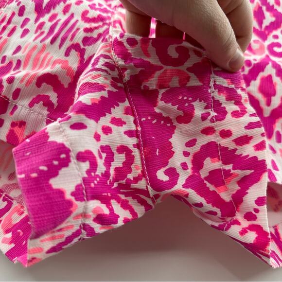 Lilly Pulitzer Liana Mid Rise Shorts in Tons of Fun Magenta Sz 6 - Picture 5 of 14